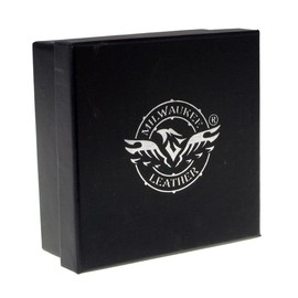 Milwaukee Leather MP7103 Men's Black Studs and Skulls Genuine Leather Belt for Biker with Buckle - 1.5 inches Wide - X-Large