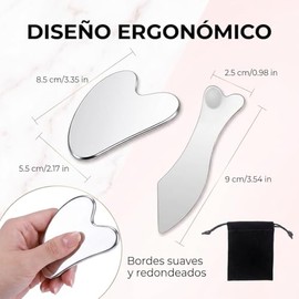 Massager 2 Piezas 2Pzs Herramienta Facial Acero | 2 piezas, Acero inoxidable, Acero inoxidable