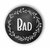 Round Door Sign Diameter 15 cm Wreath Chalk Board Vintage