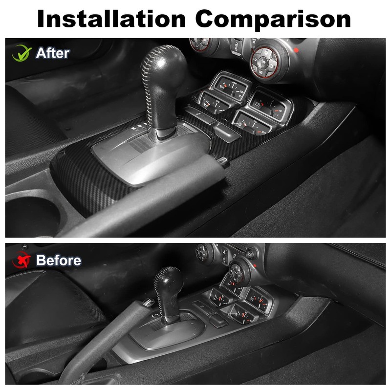 JWWY Center Consoles Gear Shift Dashboard Trim Panel Compatible with