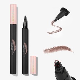 Microblading Eyebrow Pencil, Anglicolor Natural Shaping Outlining Filling Eyebrow Pen for Women, Easy to Color| Quick Drying| Long-Lasting Brow Pen Create Natural Hair-Like Brows (02# MOCHA)