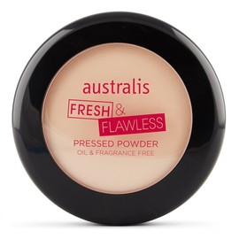 Australis AC Fresh and Flawless Pressed Powder Makeup - Light Beige Matte
