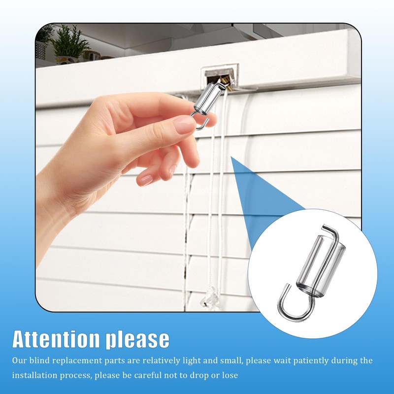 Sgphrzlt 8 Set Blind Wand Replacement Hook and Sleeve, Tilt