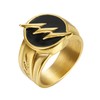 PAURO Men's Ring Stainless Steel Biker Donner Signet, Stainless Steel
