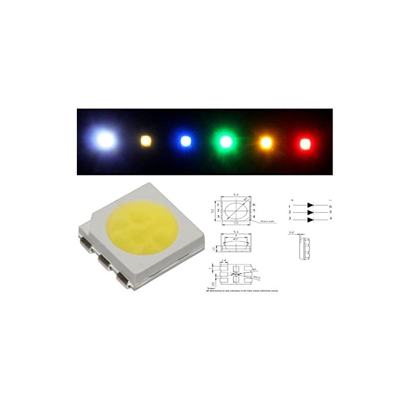 Lumonic 50x Super Bright LEDs Type SMD 5050 – High
