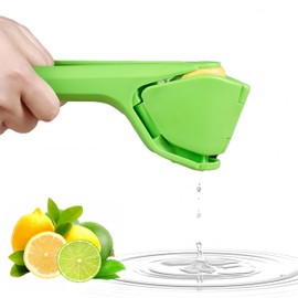Lemon Squeezer - Hand Press for Citrus Fruits, Lemon Squeezer, Dishwasher Safe, Foldable Design for Space Saving Storage (Green)