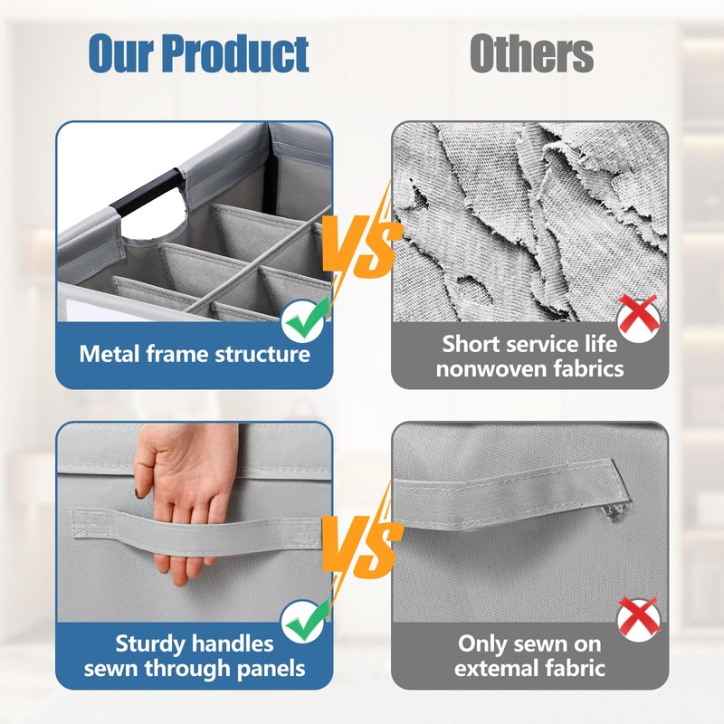 HOUSE AGAIN 2 Pack Shoe Organizer for Closet, Shoe Storage