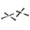 4Pcs RC Car Camber Links Black Aluminium Alloy Reduce Vibration