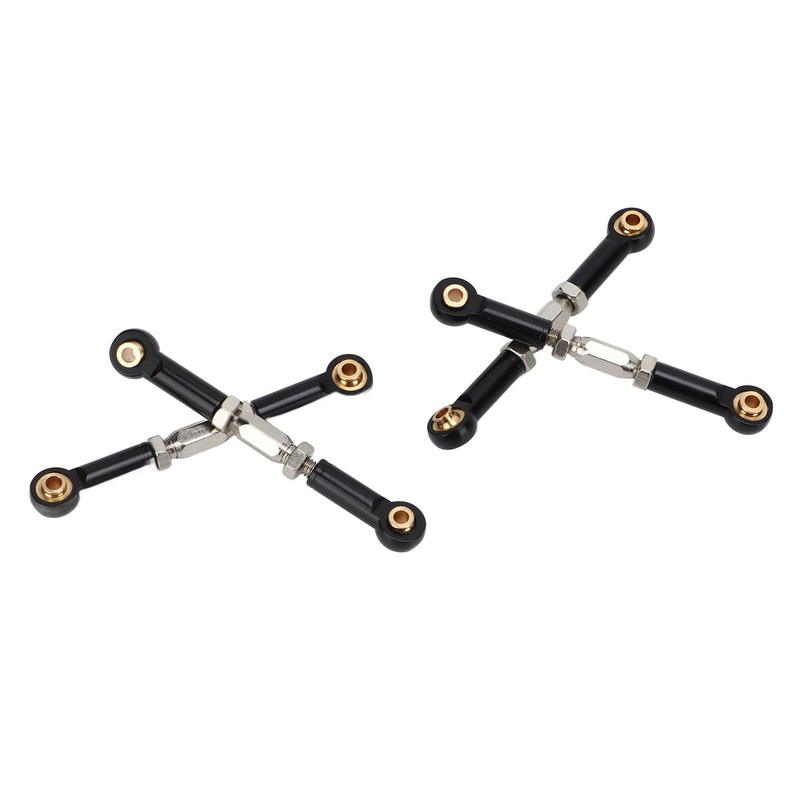 4Pcs RC Car Camber Links Black Aluminium Alloy Reduce Vibration