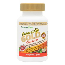 Nature's Plus Source of Life GOLD Multivitamin Capsules - 90 Capsules