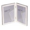6 x 8-inch Silver Flat Edge DOUBLE PORTRAIT Photo Frames