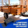 Lonffery Trailer Stake Pocket - 8PCS Trailer Side 2x4 Brackets