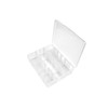 SE 14 Compartment Translucent Plastic Storage Container with Adjustable Sections