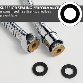 30 Pcs 1/2 Inch Shower Hose Washers, Rubber Washers Shower Head Washers, O-rings Seal Gasket Kit, Shower Hose Washer Tap Sealing Rings for Shower Head and Hose Connecting Fitting.