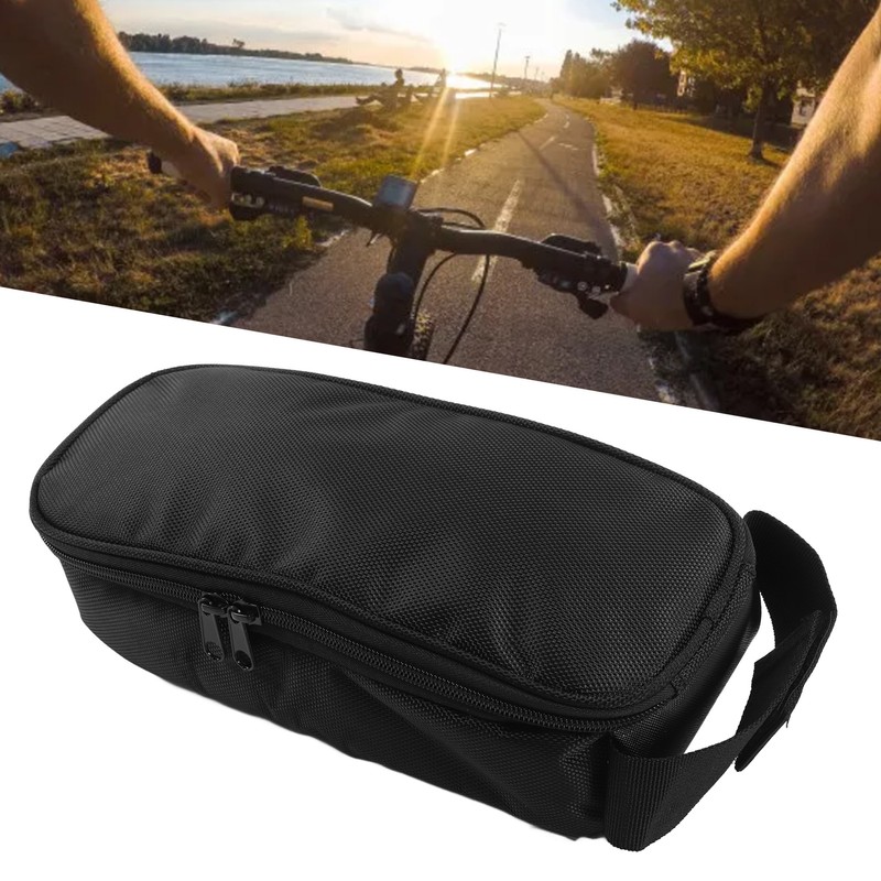 Electric Bike Controller Bag Lightweight Portable Concealed Outlet Design Black