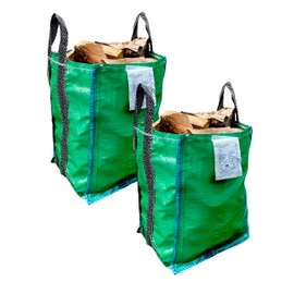 A&A SUPPLIES UK - Garden Waste Bags - 120 Litre - (1-5 Sacks) - Heavy Duty Garden/Green Waste Sacks - Industrial Fabric and Handles (2)