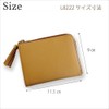 LIME L8222 Compact Wallet, Genuine Leather, Women's, Men's, Card, L-Shaped
