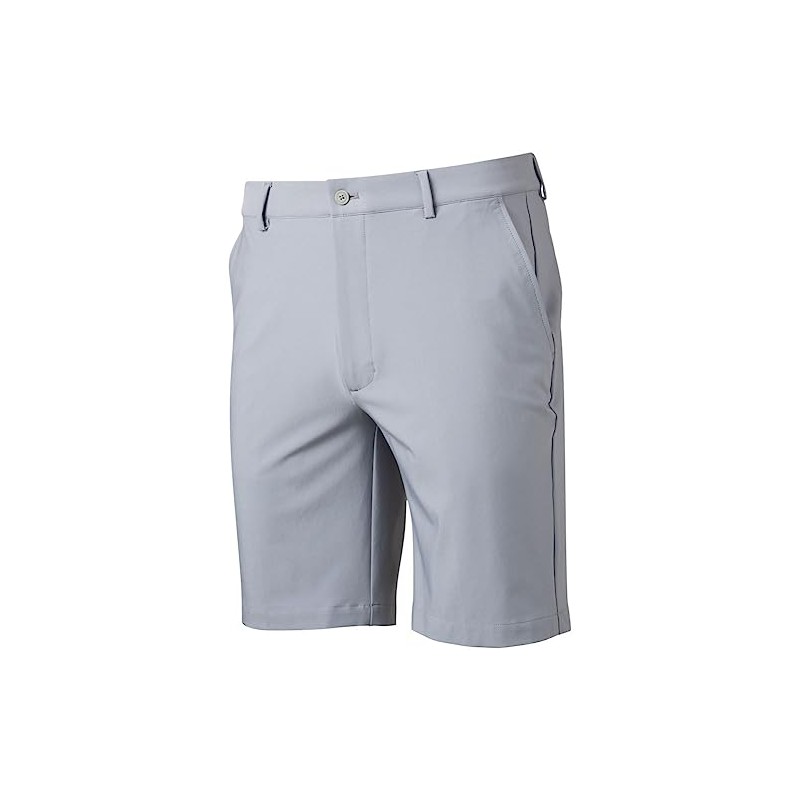 Greg Norman Men's Flat Front Stretch Tech 9In Golf Shorts