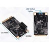 Mini PCi E to 2 Port SATA Expansion Card 6Gbps