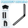 PATIKIL L-shaped Fitting 200*24*165mm with Slots, Adjustable Slide Slot Joint,