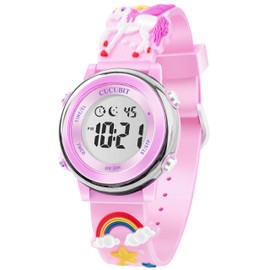 CUCUBIT Daily Water Resistant Potty Training Watch Reminder- Long Battery Life Toilet Training Timer Watch Tool for Baby Toddlers Kids Purple