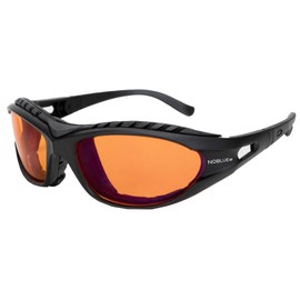 NOBLUE Blue Light Filter Glasses Especially for Gamers, Blue Light Filter Glasses for Evening, Orange Computer Glasses with Blue Filter, 100% Blue Light Protection for Gaming and Computer Work