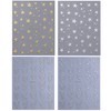 TailaiMei Star Nail Stickers, 3D Gold Sliver Star Self-Adhesive Nail
