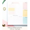 Weekly Planner Notepad Tear Off – 52 Undated Weekly Sheets
