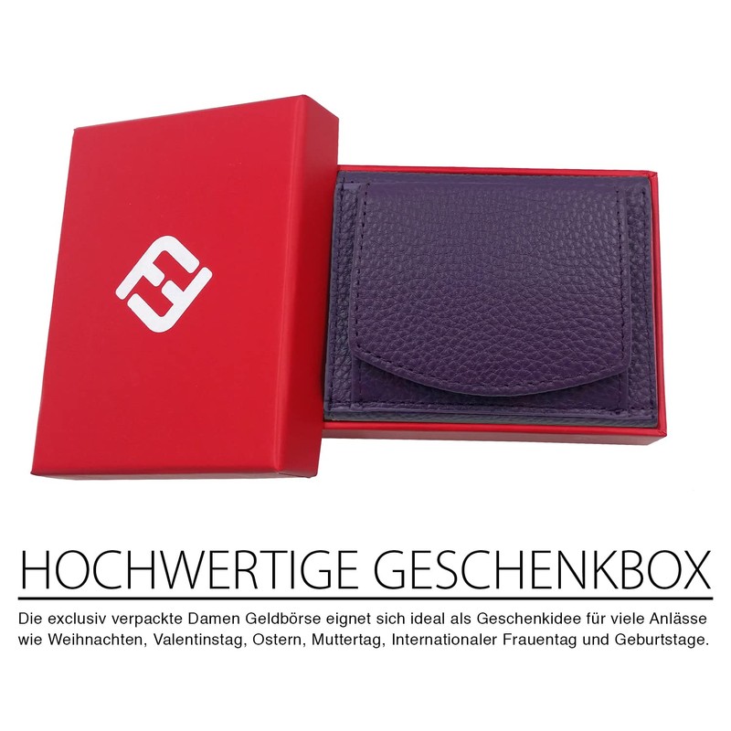 FreeHaveFun Women's Mini Purse, purple, Modern