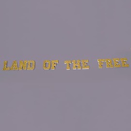 Anderson's Land of The Free Letters Parade Float Decorating Kit, Patriotic Decor, 4th of July, Independence Day, Parade Float Decorations For Trailer, 4th Of July Parade, Patriotic Decorations