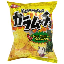 Koikeya Karamucho Chips, Hot Chili with Seaweed, 1.9 oz
