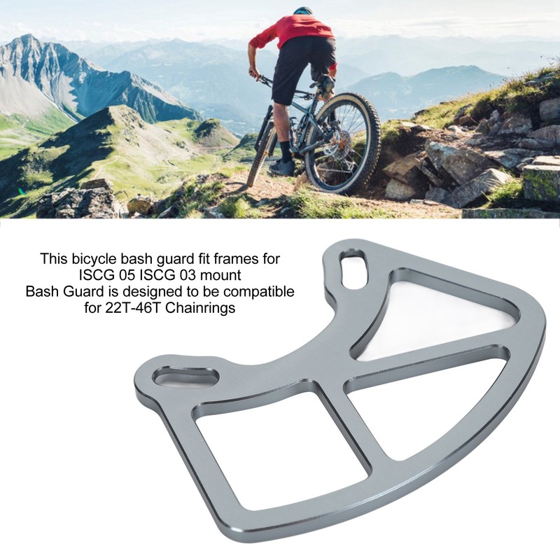 Aluminum Alloy MTB Bash Guard Bicycle Chain Guard for ISCG05