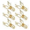 100pcs Binder Clips Cute Cartoon Rabbit Shape Metal Hollowed Long
