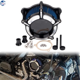 Unbranded Clear Air Cleaner Blue Intake Filter For Harley Breakout Deluxe Fat Bob Softail