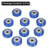 sourcing map 10pcs 3D Printer POM Rollers, Solid High-Speed Gantry