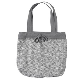 MV Sport Pro-Weave Large Everyday Fleece Travel Tote Bag with draw cords - One Size - Salt & Pepper