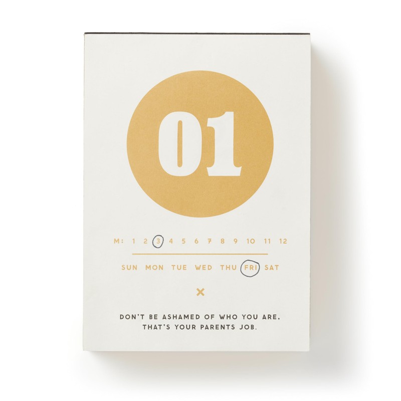 Make My Day Undated Desk Calendar