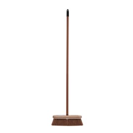Superio Horsehair Broom, Brown Metal Handle with Fine Premium Bristles, Heavy Duty Home and Kitchen Broom Easy, Sweeping Dust and Wisp Floors and Corners
