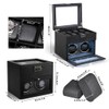 Automatic Double Watch Winder,Watch Winder with 8 Extra Storage Display