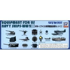 Pit Road 1/700 sukaiuxe-busiri-zu World War II United States Navy Ships Equipment Set 2 Plastic Model for Parts E09 