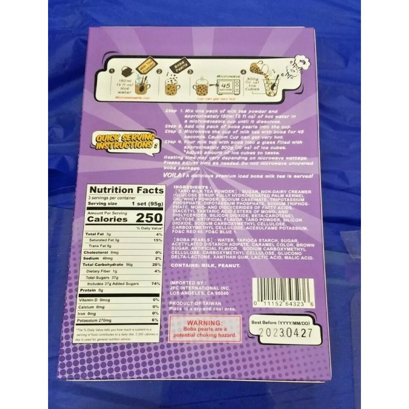 J-BASKET 2 PACK INSTANT BOBA TARO KIT READY TO DRINK
