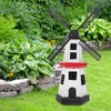 Warmhm 1 Set Fan Plastic Windmill Wind Mill Leaf Garden