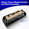 Master Power Window Switch and Bezel Assembly with Folding Mirror