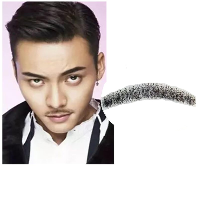 XUANHEFA Beard Moustache Human Hair Wig Handmade, Real Cosplay, 1