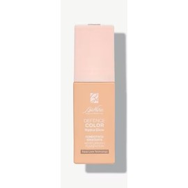 BioNike Defence Color - Fondotinta Hydra Glow Idratante 24h, 04 Beige, con Acido Ialuronico e SPF 15, per Pelli Normali e Secche, Azione Protettiva, Dona una Pelle Luminosa e Sana, 30 ml