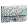 リヒトラブ 通帳ケース ホルダー型 フラワーイメージ 青 D1184-8
