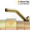 YASFEL Brushed Gold Shower Arm 6" Shower Extension Arm Pipe