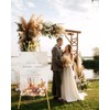 Yruzqne Gold Easel Stand for Wedding Signs with Adjustable Chain,
