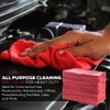 Simpli-Magic Cotton Shop Towels, Commercial Grade, Red, 145 Pack, Size: