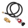 WADEO 4 FT 0-30 PSI Adjustable High Pressure Propane Regulator